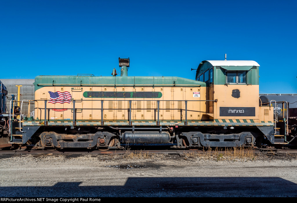 MVPX 903, EMD SW900, ex Sand Springs Railway Company 100 at BRC Clearing Yard